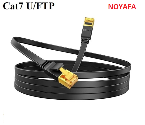 Ugreen 25216 Cáp mạng Cat7 dẹt U/FTP dài 15M tốc độ 10Gbps tần số 600Mhz cao cấp